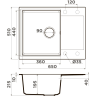 Мойка OMOIKIRI DAISEN 65-DC Artgranit/темный шоколад 4993683