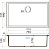Мойка OMOIKIRI YAMAKAWA 75-U/I-CN Artceramic/canyon 4997030